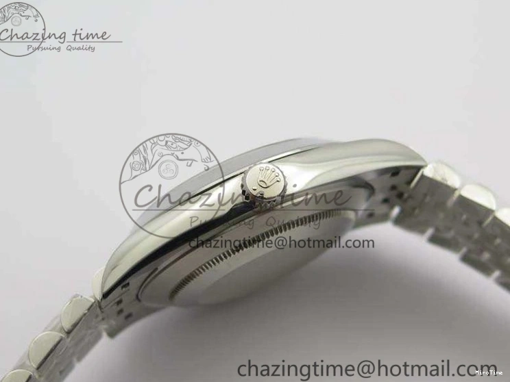 MiroTime 0204 DateJust Smooth Bezel SS Noob 1:1 Best Edition Gray Sticks Dial On Jubilee Bracelet A Packable 3505